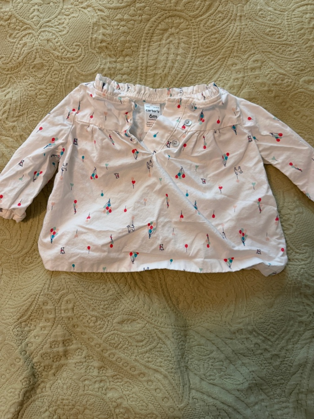 Carter's Pink Balloon Print Baby Top